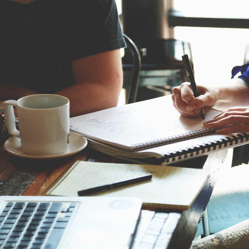 accounting office teamwork meeting